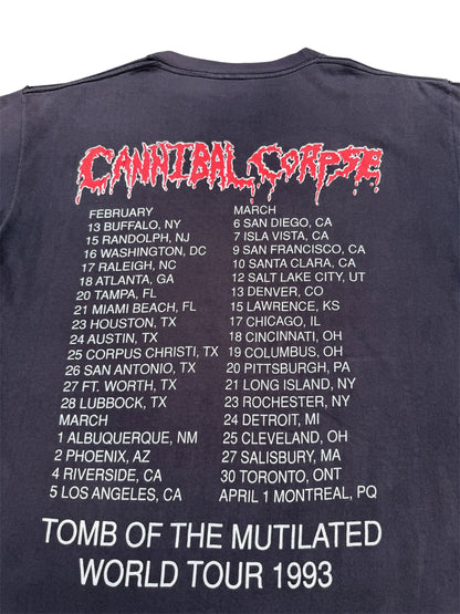 1990s Cannibal Corpse "Tomb Of The Mutilated" U.S Tour Band Tee