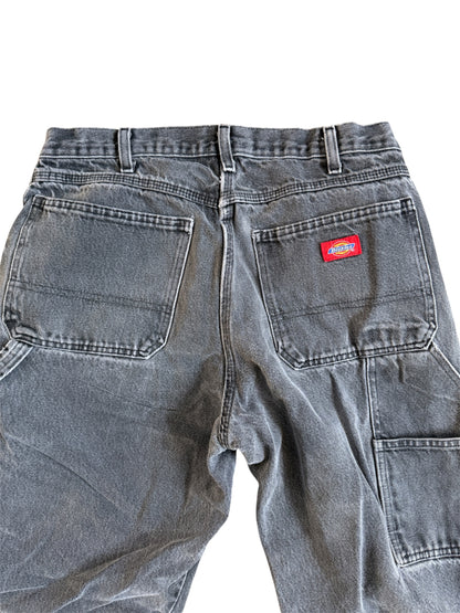1900s Vintage Dickies Faded Black Work Pants