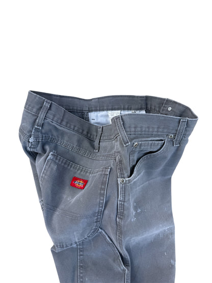 2000s Vintage Faded Dickies Grey Work Pants