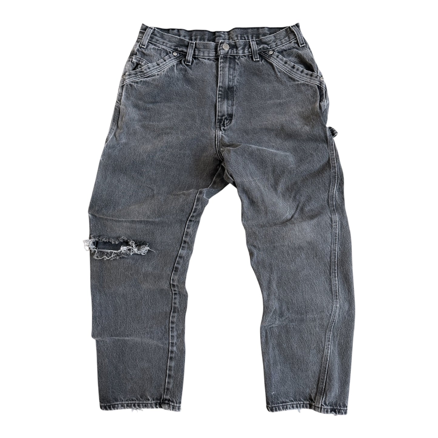 1900s Vintage Dickies Faded Black Work Pants