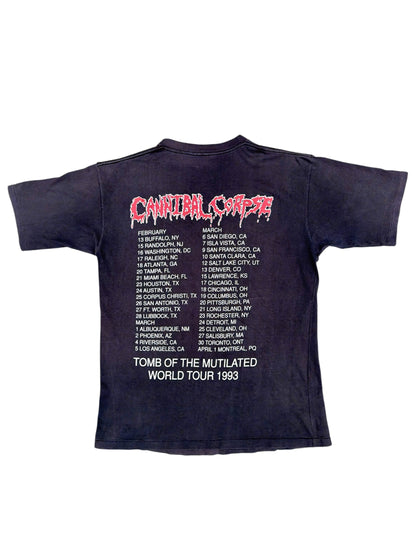 1990s Cannibal Corpse "Tomb Of The Mutilated" U.S Tour Band Tee