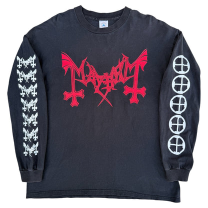 1990s Mayhem "True Norwegian Black Metal" Band Long Sleeve