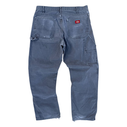2000s Vintage Faded Dickies Grey Work Pants