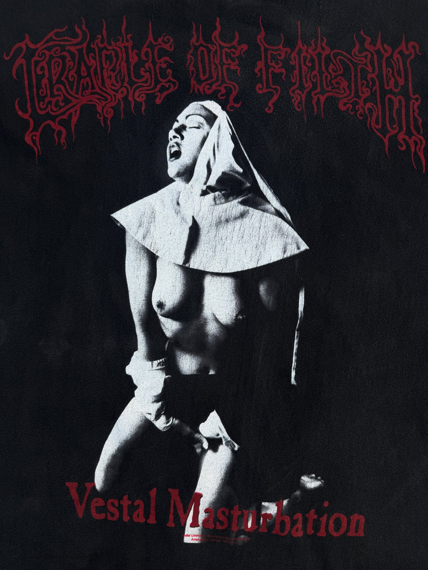 1990s Cradle Of Filth "Vestal Masturbation" Band Tee