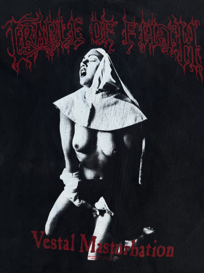 1990s Cradle Of Filth "Vestal Masturbation" Band Tee