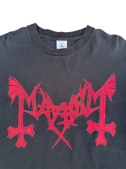 1990s Mayhem "True Norwegian Black Metal" Band Long Sleeve