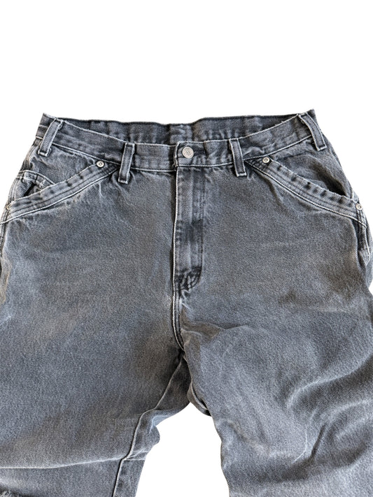 1900s Vintage Dickies Faded Black Work Pants