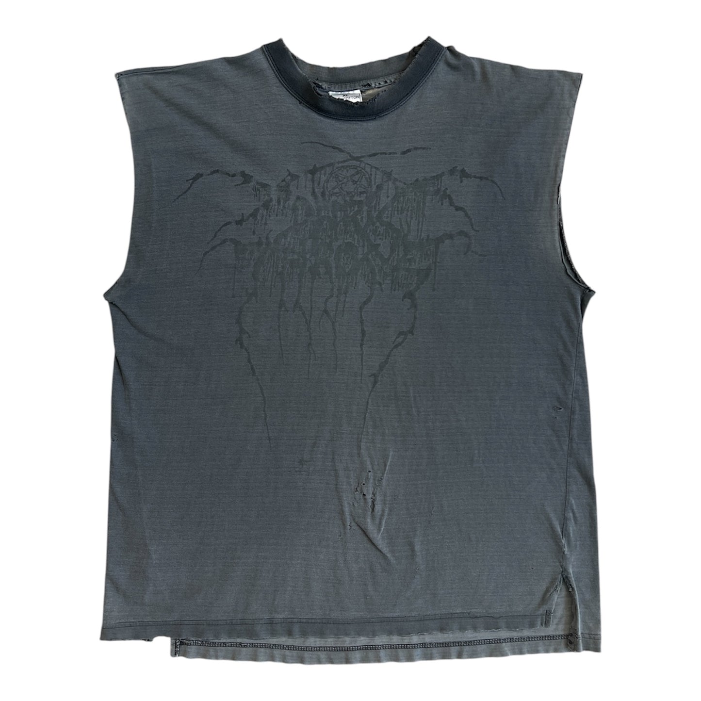 1990s Darkthrone "True Norwegian Black Metal" Cut-Off Band Tee