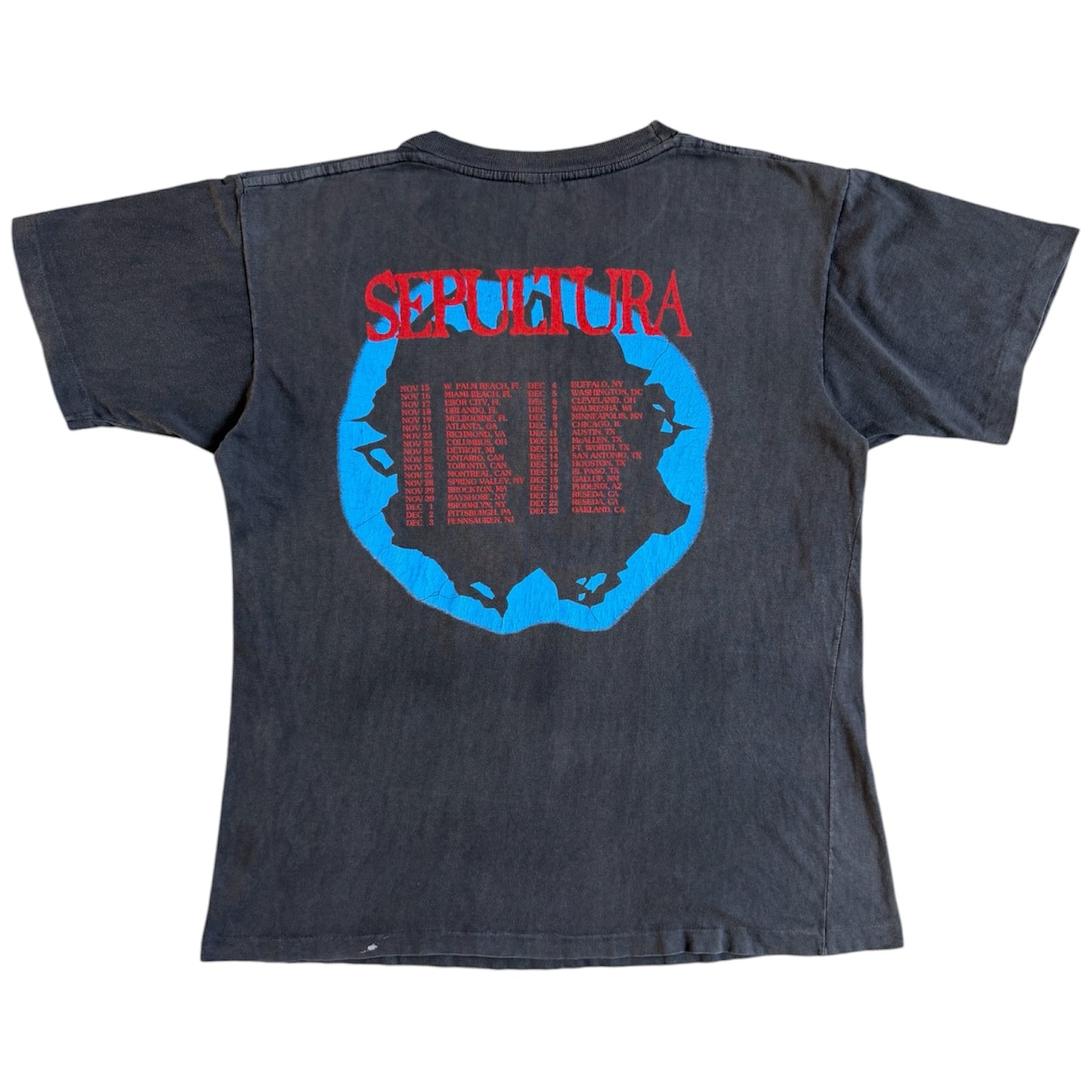 1990s Sepultura "Schizophrenia" U.S Tour Band Tee