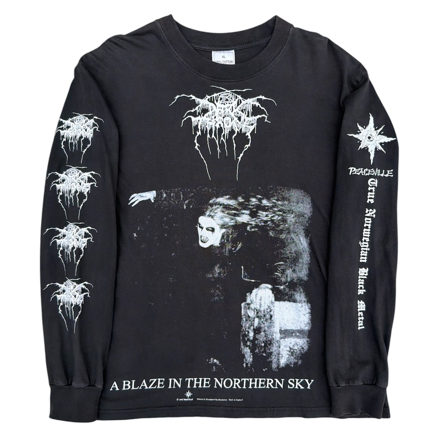 1990s Darkthrone "A Blaze In The Northern Sky" Band Long Sleeve