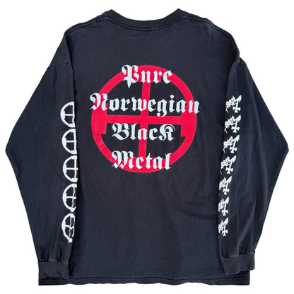 1990s Mayhem "True Norwegian Black Metal" Band Long Sleeve