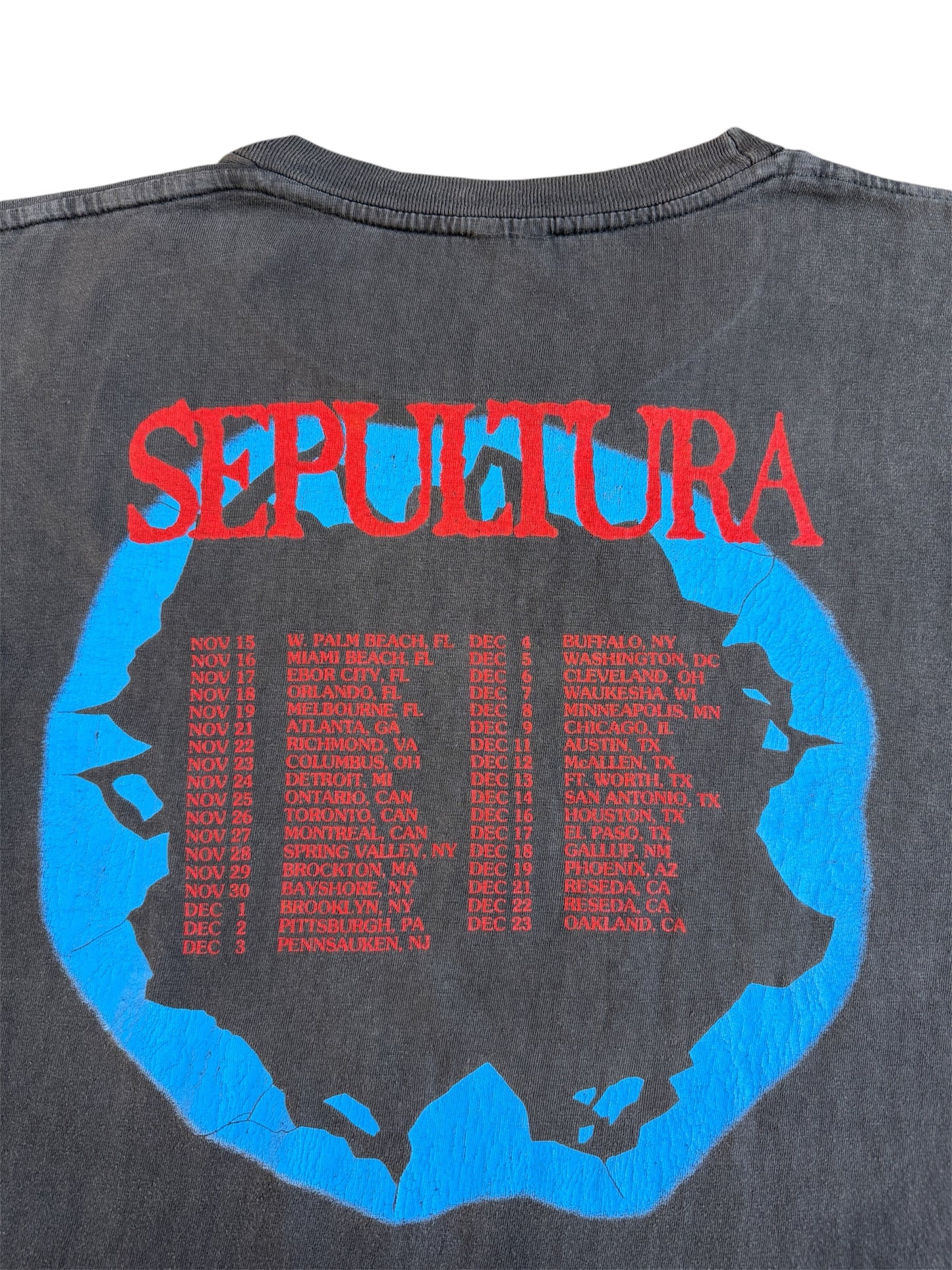1990s Sepultura "Schizophrenia" U.S Tour Band Tee