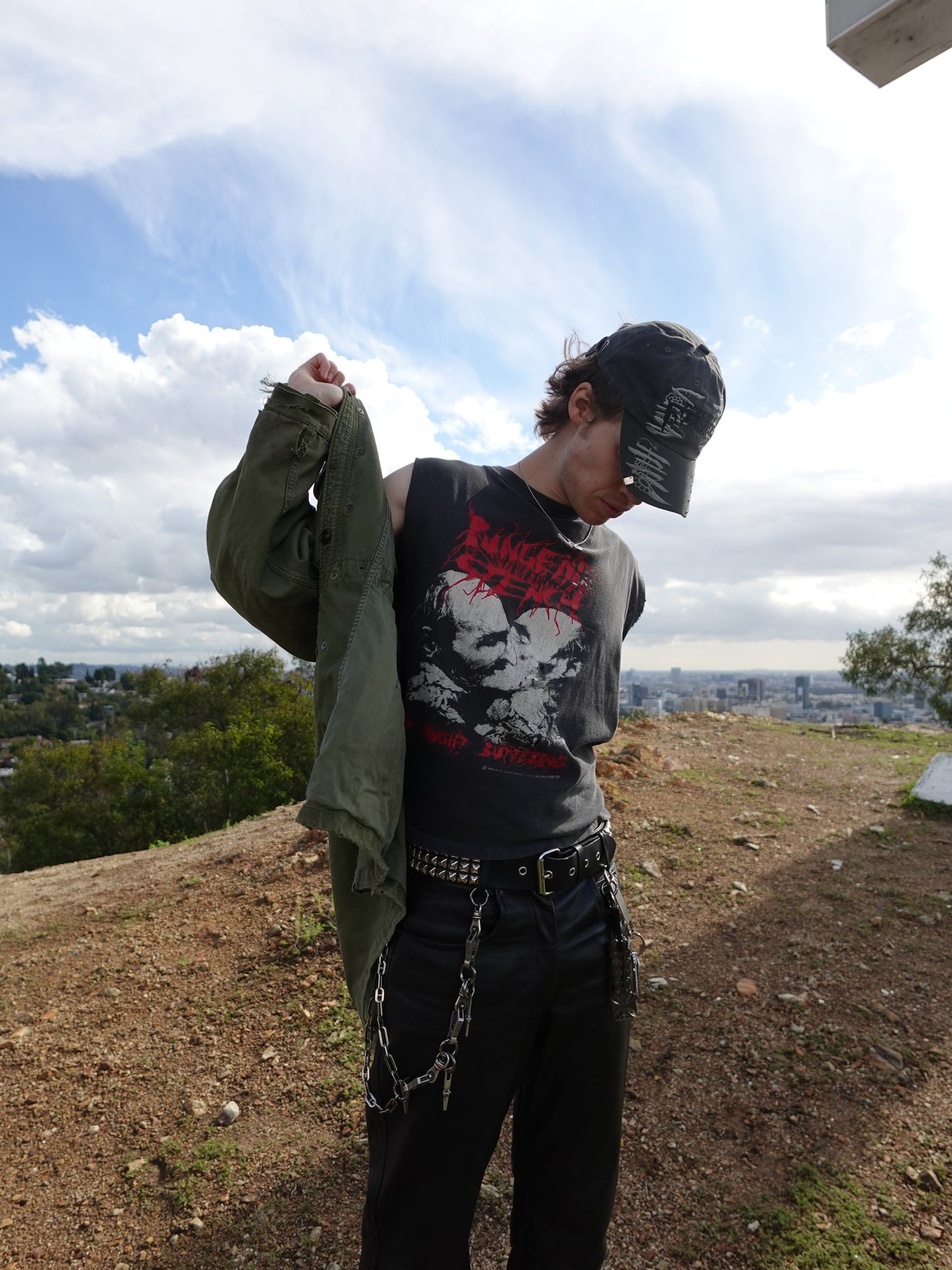 1990s Pungent Stench "Been Caught Buttering" Cutoff Band Tee