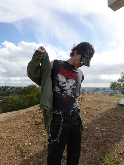 1990s Pungent Stench "Been Caught Buttering" Cutoff Band Tee