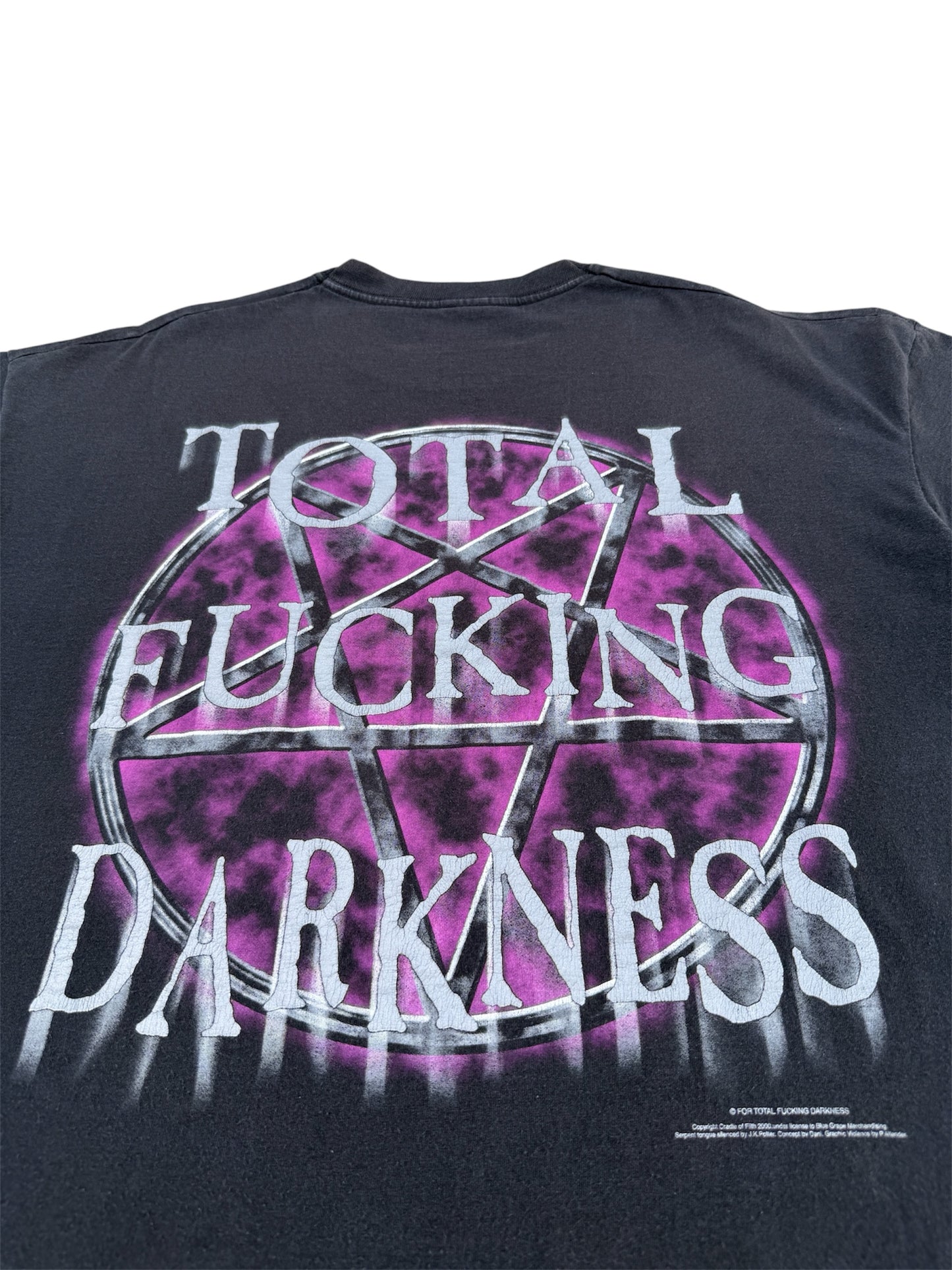2000s Cradle Of Filth "Total Fucking Darkness" Band Tee
