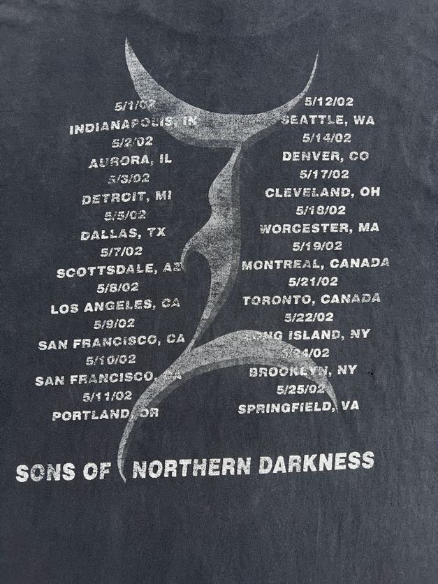 2000s Immortal "Sons Of Northern Darkness" Tour Band Tee