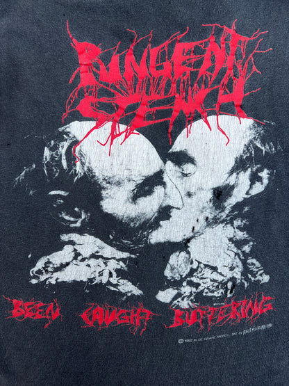 1990s Pungent Stench "Been Caught Buttering" Cutoff Band Tee