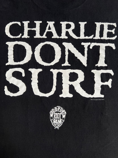 1990s Charles Manson "Charlie Don't Surf" Tee