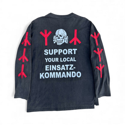 1990s Burzum "Support Your Local E*nsatz-Kommando" Band Long Sleeve