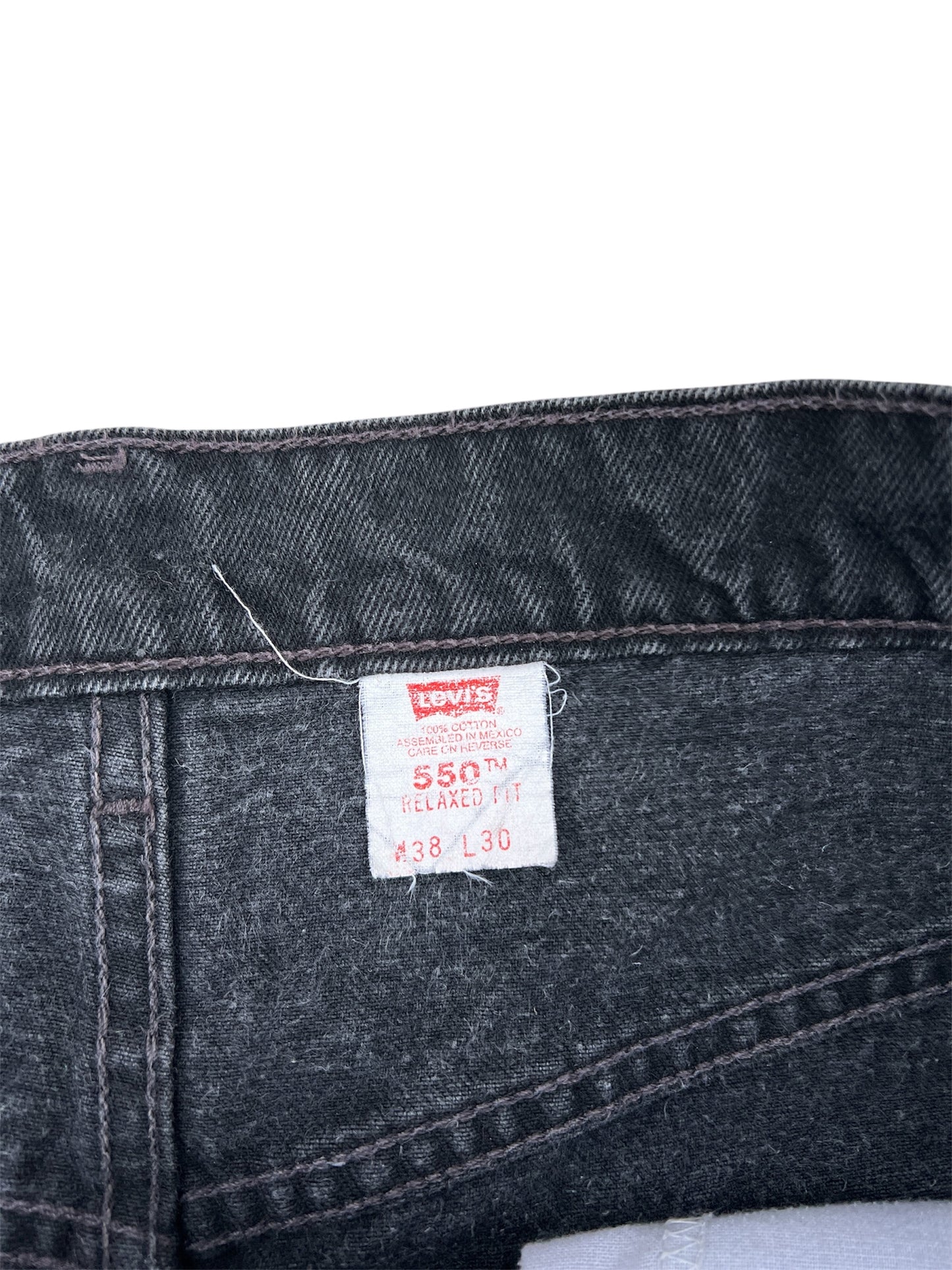 1990s Vintage Levi's 550 Black Jeans