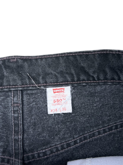 1990s Vintage Levi's 550 Black Jeans
