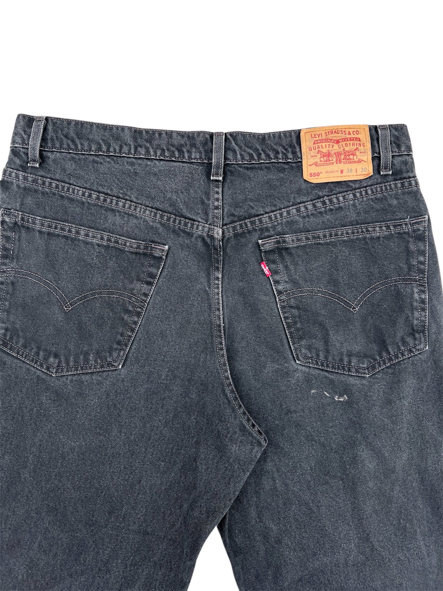 1990s Vintage Levi's 550 Black Jeans
