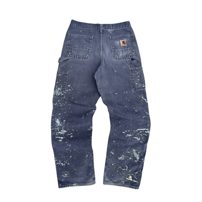 2000s Vintage Washed Blue Carhartt Work Pants