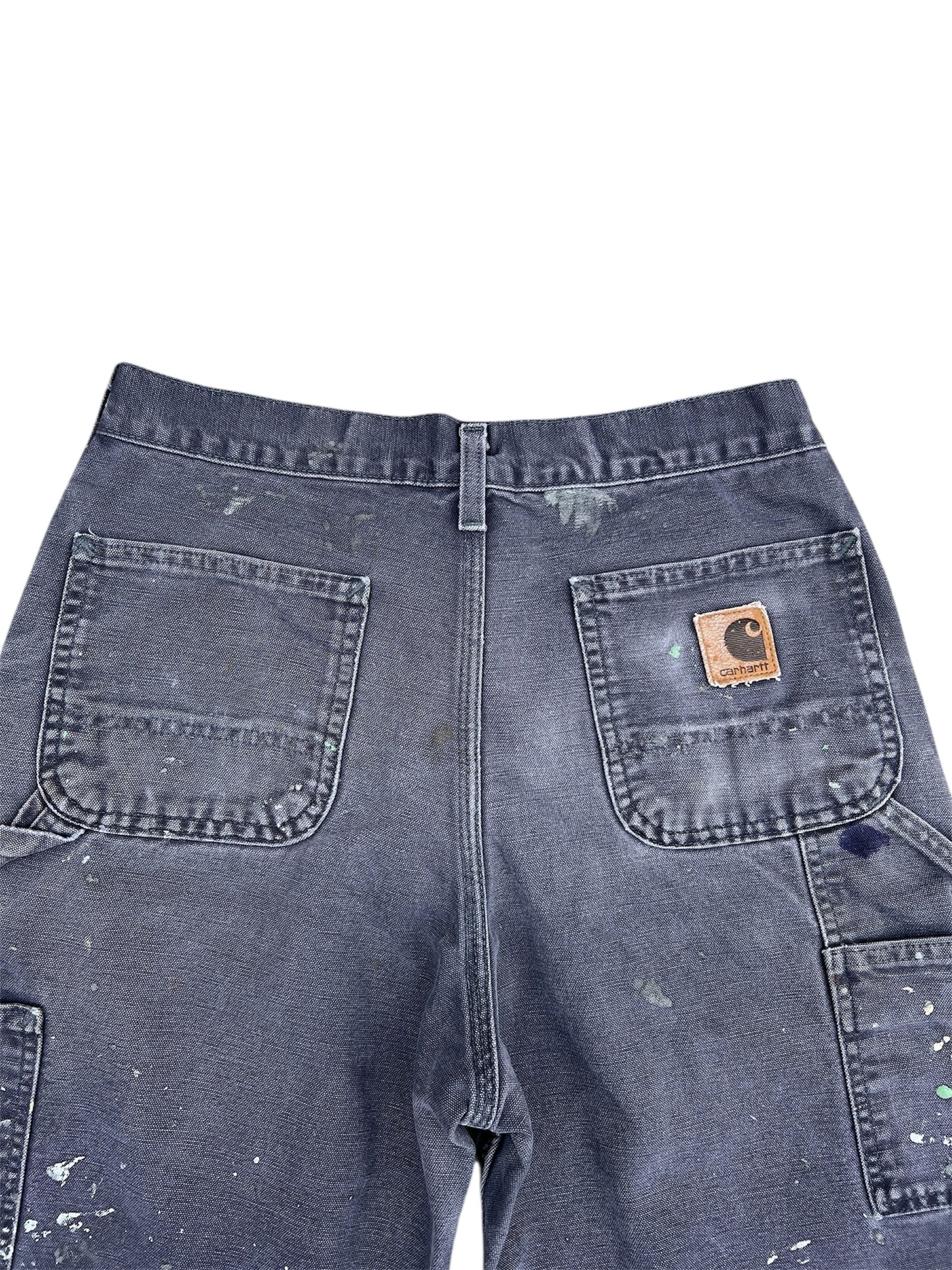 2000s Vintage Washed Blue Carhartt Work Pants