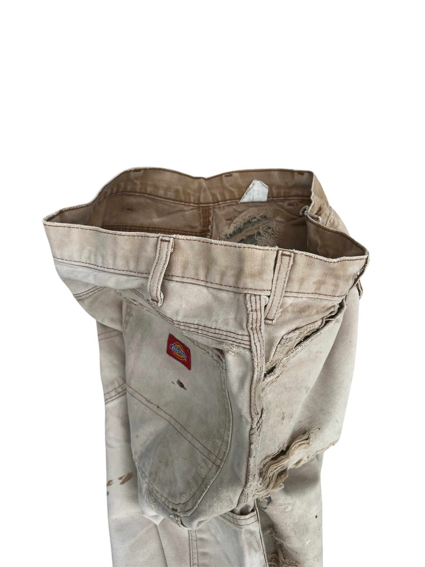 1990s Vintage Thrashed Tan Dickies Work Pants