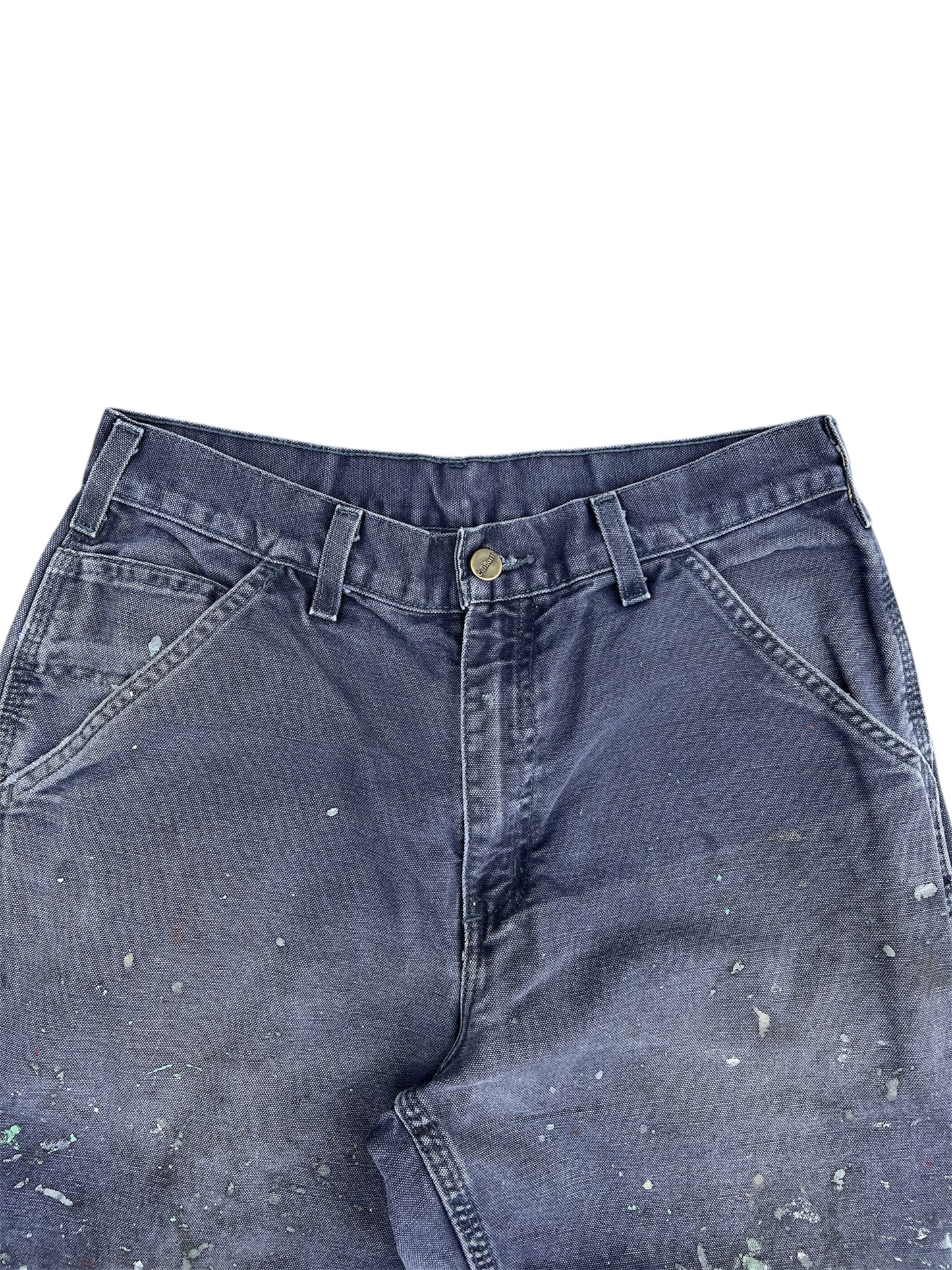 2000s Vintage Washed Blue Carhartt Work Pants