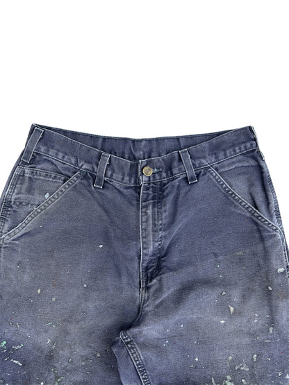 2000s Vintage Washed Blue Carhartt Work Pants