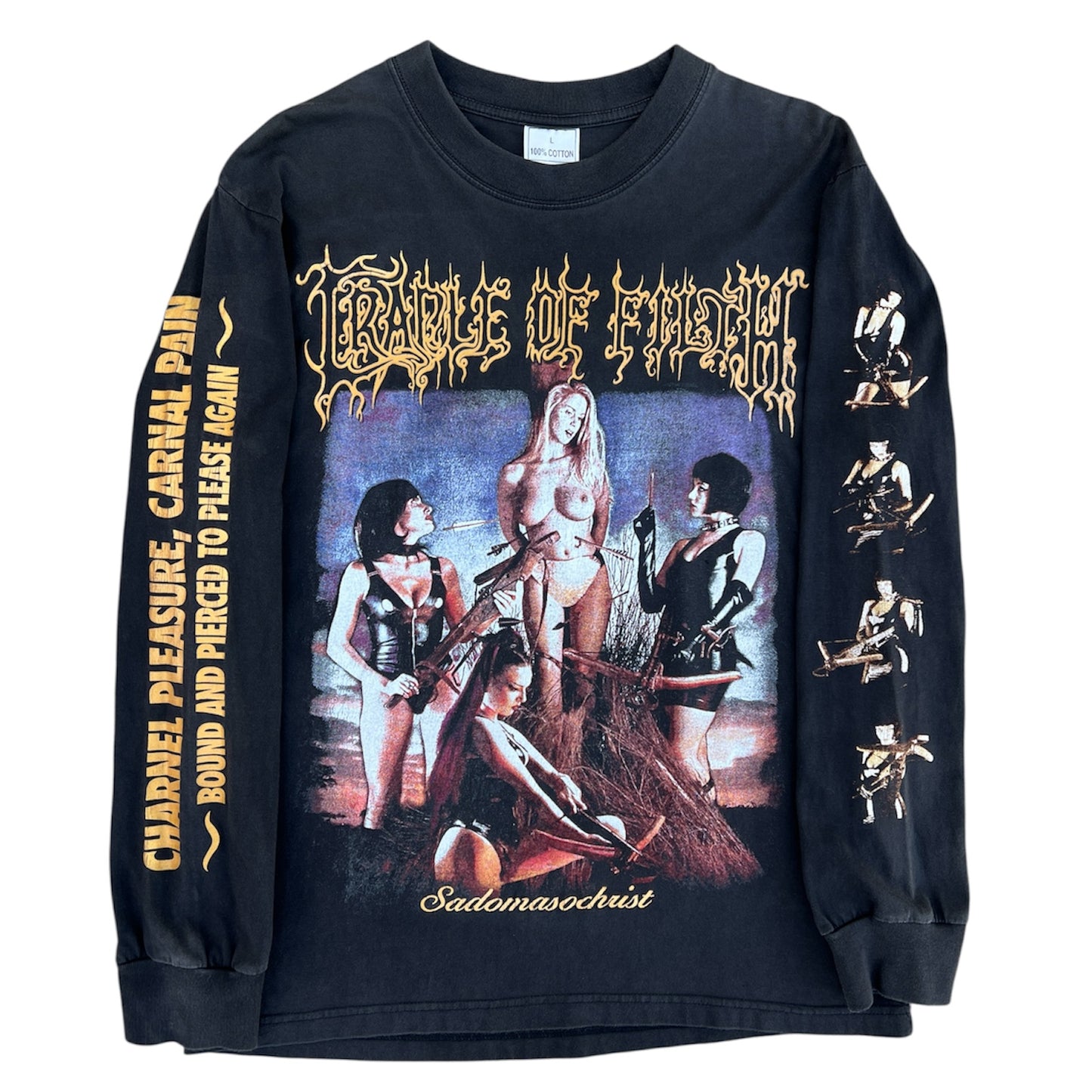 1990s Cradle Of Filth "Sadomasochrist" Band Long Sleeve
